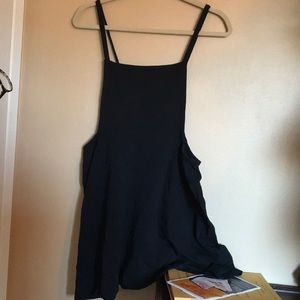 Black pinafore dress